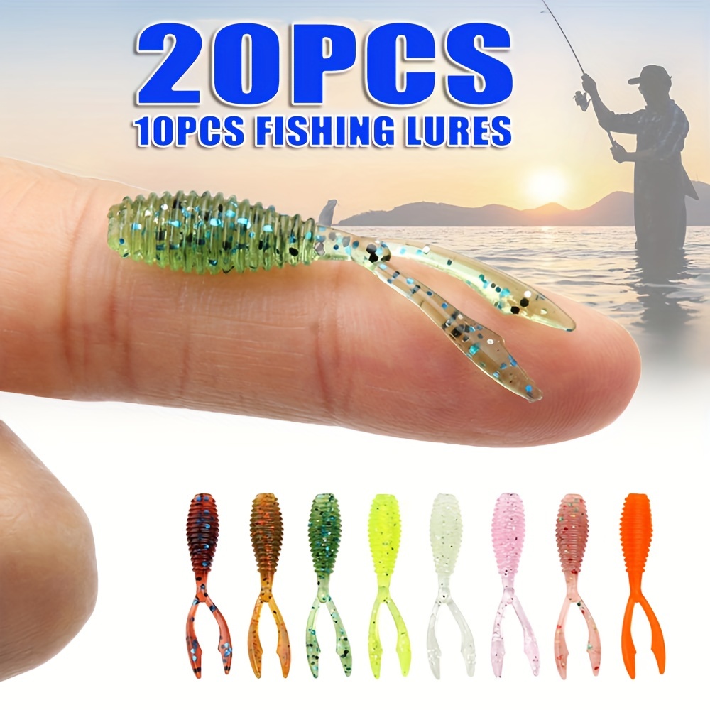 Soft Plastic Fishing Lures Twin Tail Artificial Wobbler - Temu Philippines