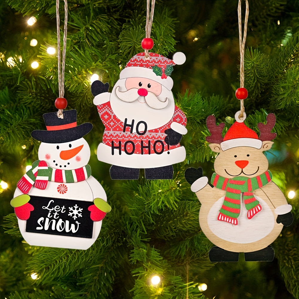 Christmas Wooden Ornaments Room Decor Christmas Gifts - Temu