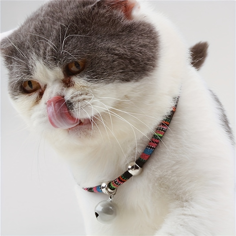 Cute Cat Collar Kitten Collar Necklace Bell Dogs Cats Temu