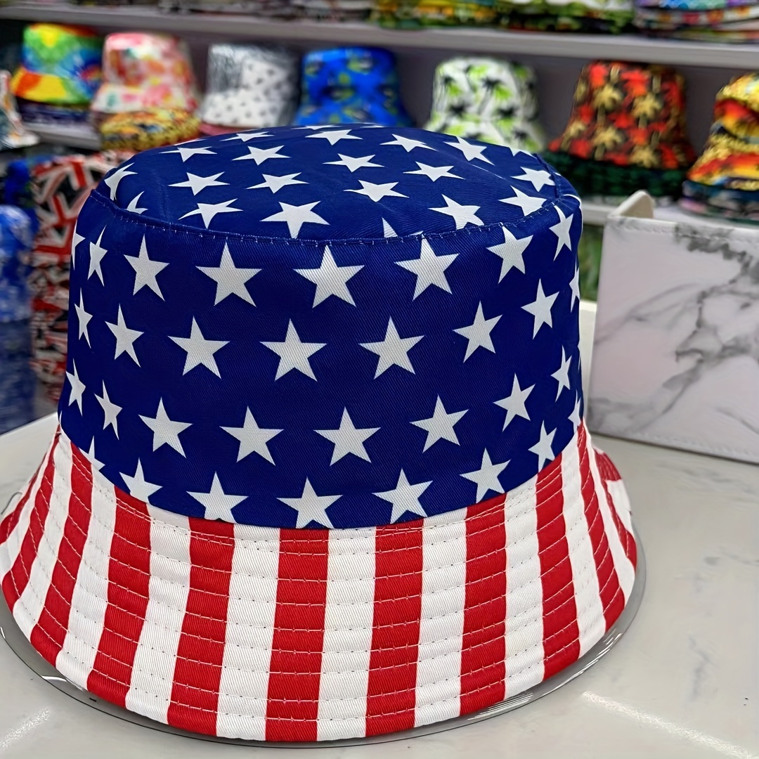American Flag Bucket Hat, Women's Hat