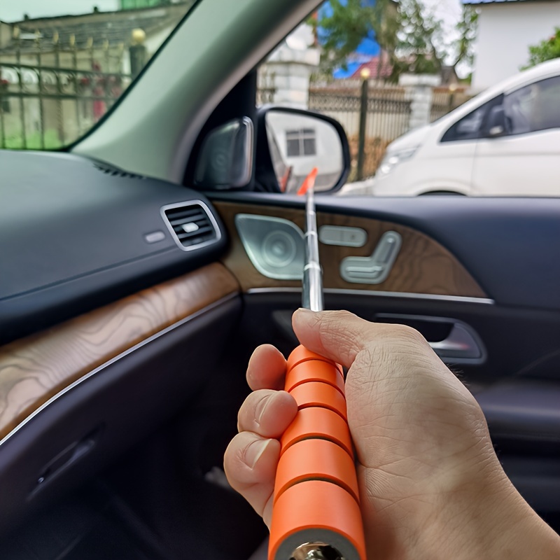 Auto-Rückspiegel-Wischer, einziehbar, Auto-Türglas-Wischer, tragbar  (schwarz)