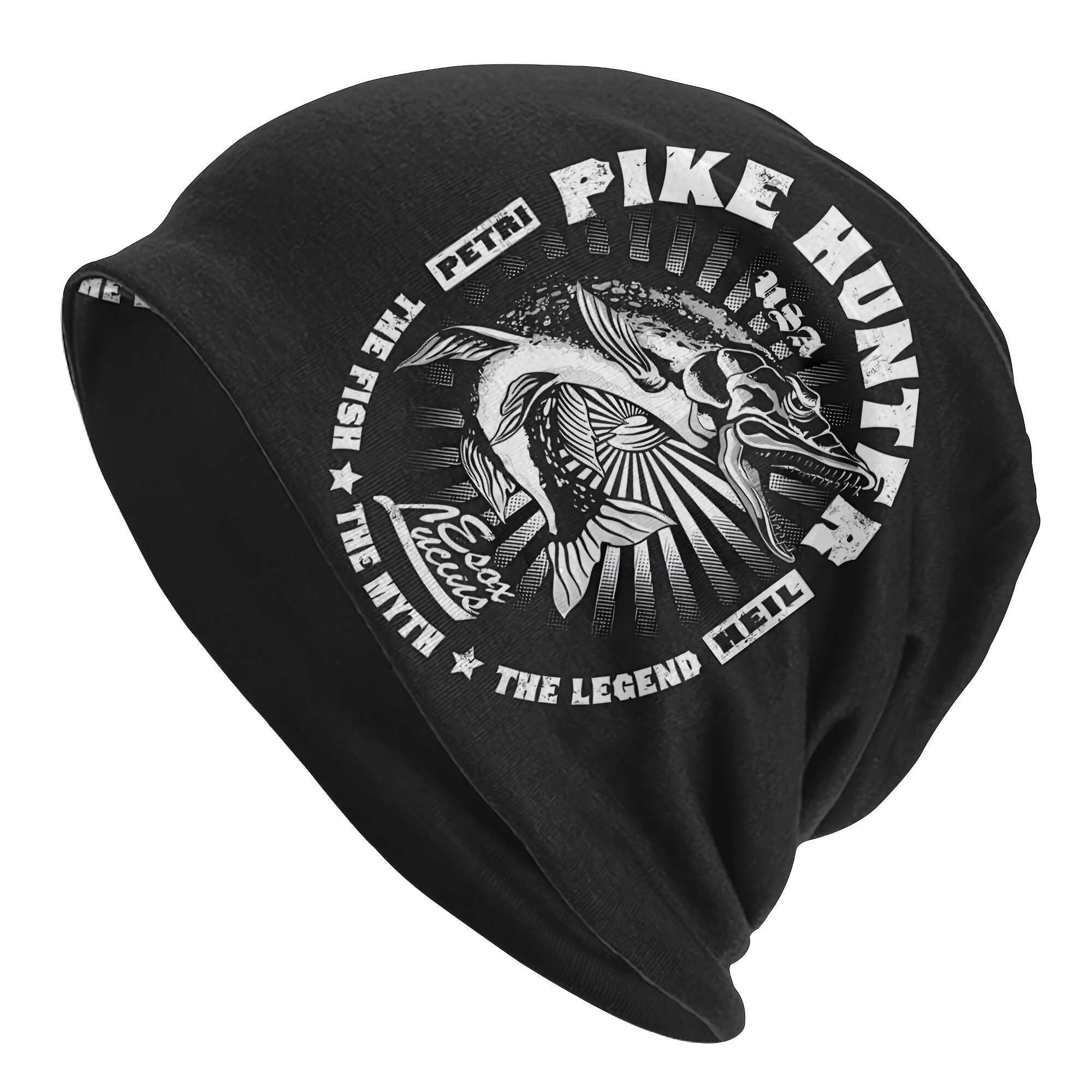 1pc Stylish Pike Hunter Fishing Hat For Hip Hop Men Perfect For Fishermen  Skullies Beanies, Don't Miss These Great Deals