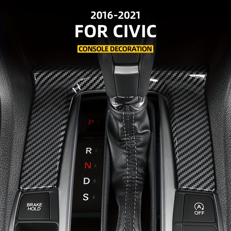 Ten Generation Civic 2016 2022 Interior Central Control Panel Door Handle Carbon  Fiber Stickers Decals Car Styling Accessorie - Automotive - Temu