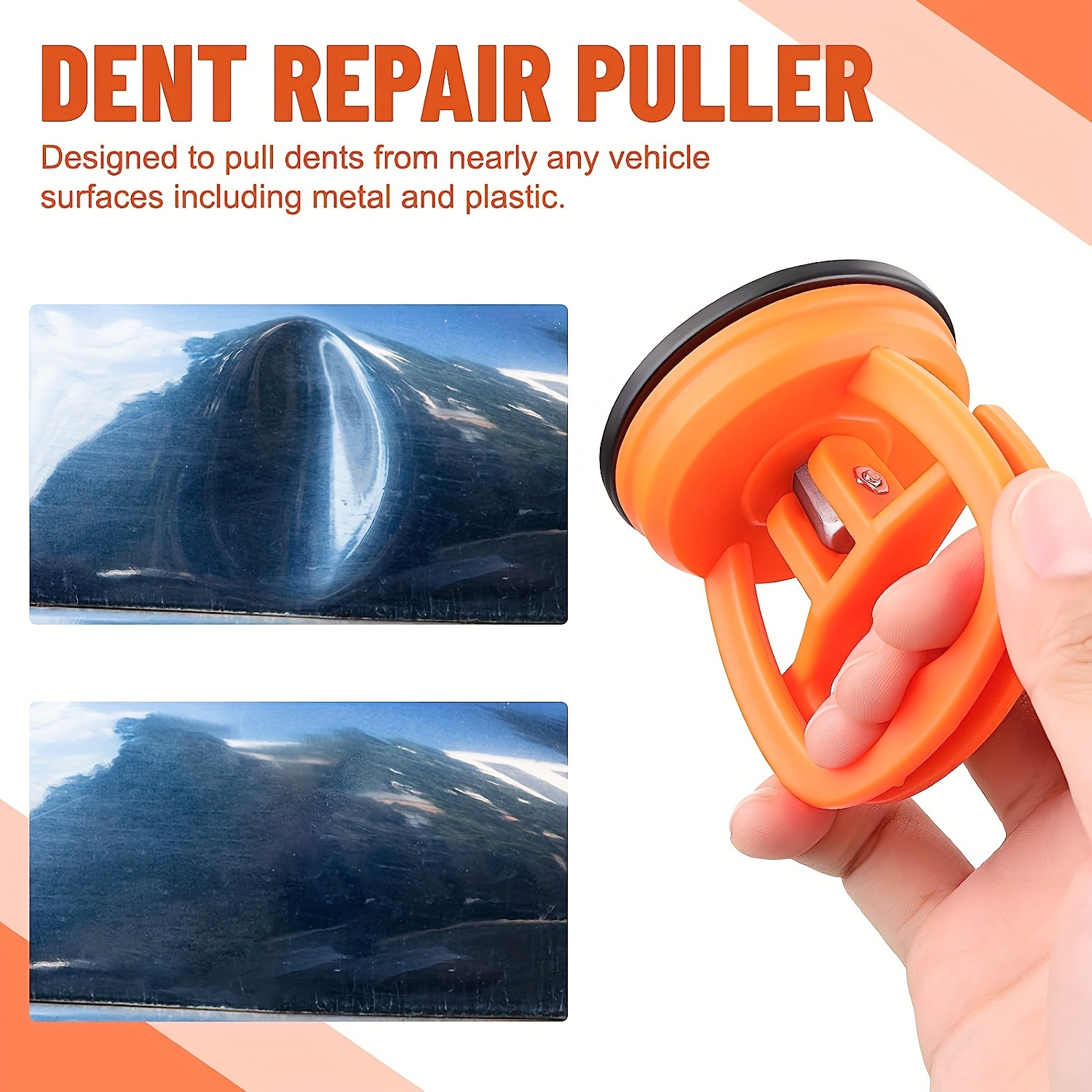 Dent Puller,dent Removal Kit,3 Pack Car Dent Puller Kit Handle  Lifter,powerful Car Dent Remover,suction Cup Dent Puller And Paintless Dent  Repair Kit