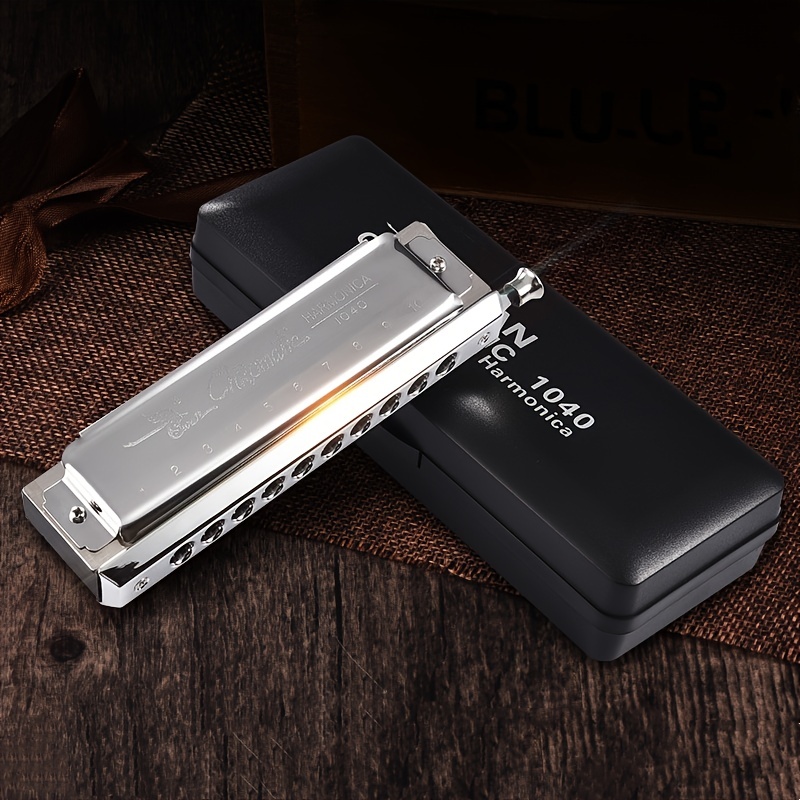 

10 40 Sound Semi-tone Harmonica Performance Band Personal Performance With Pocket Inside, Easy To Carry