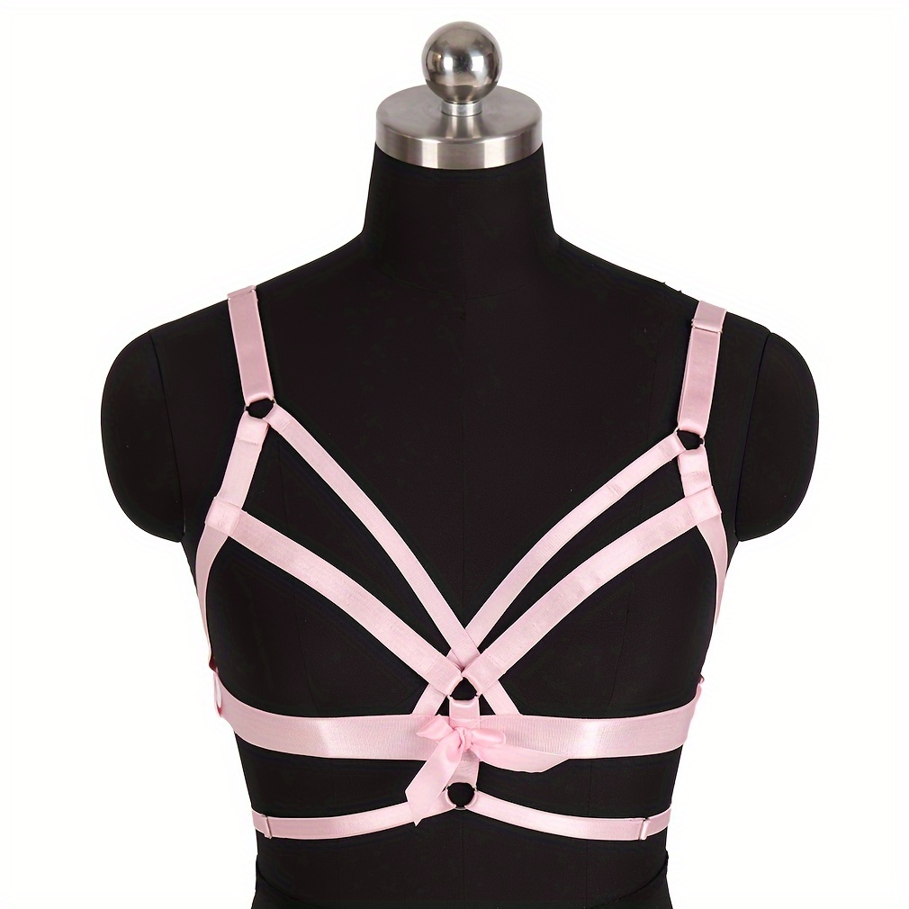Sultry Feather Body Harness Belt Hollow Cage Bra Waist - Temu