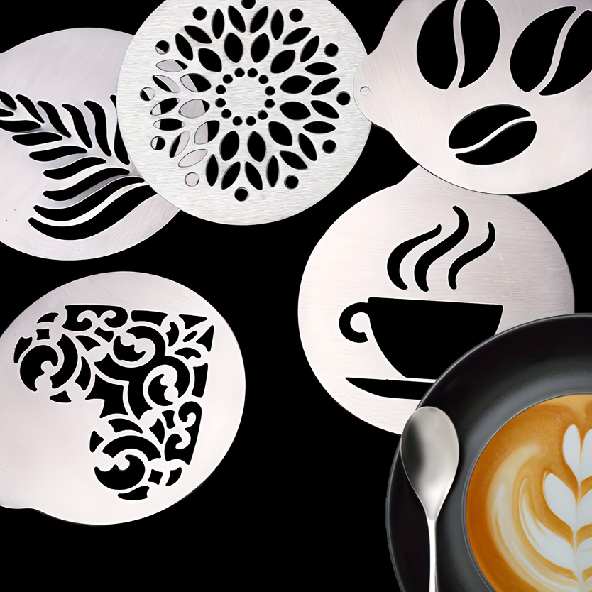 DIY Coffee Art Stencils (Free Download) - mikyla