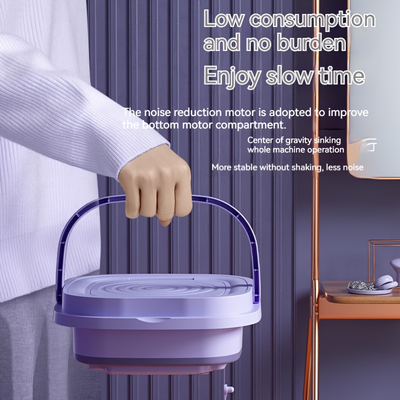Portable Mini Washing Machine Collapsible Bucket /3 Modes - Temu