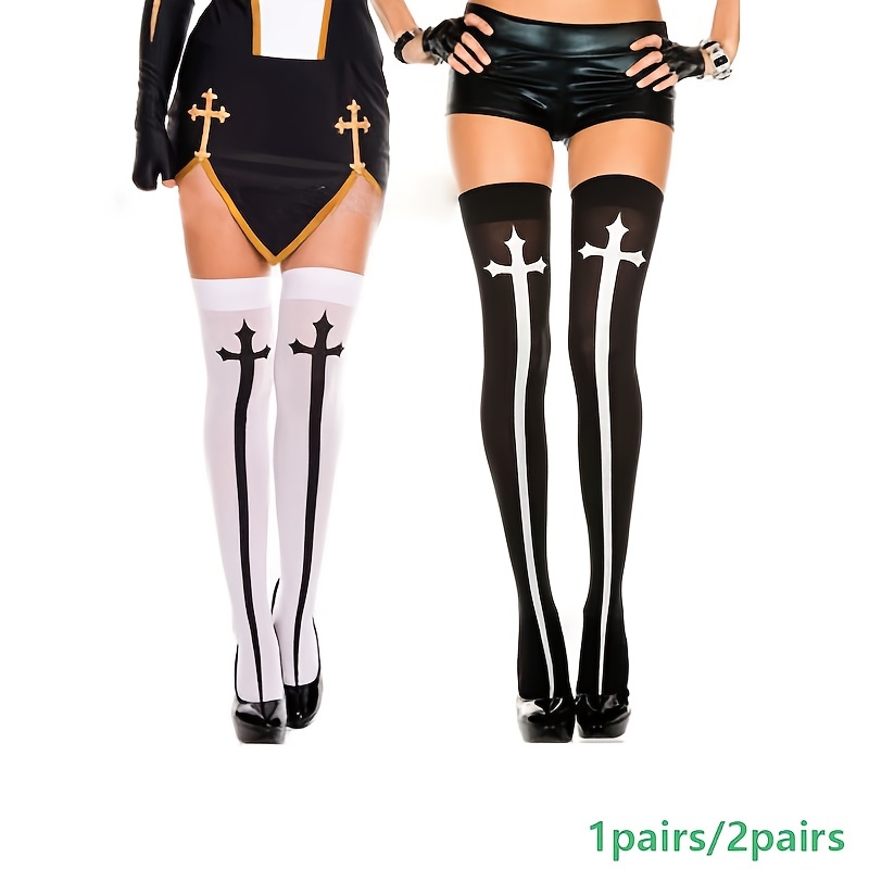 Calcetines Disfraz Halloween Panty Medias Mujer Colores