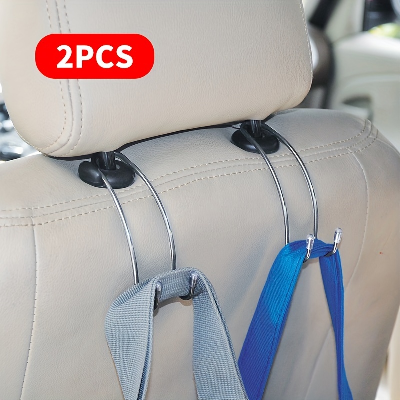 4Pcs Auto Sitz Zurück Haken Hinten Innen Tragbare Hängen Tasche