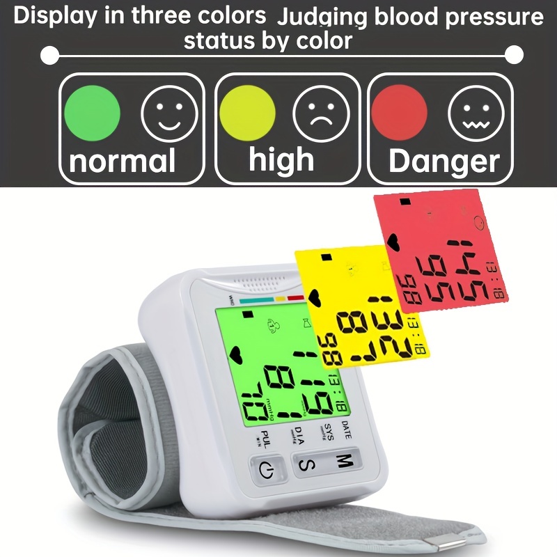 Automatic Wrist Blood Pressure Monitor with Smart Measure Technology