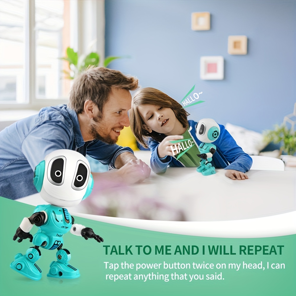 Rechargeable Talking Robots Toys For Kids - Metal Robot Kit With Sound &  Touch Sensitive Led Eyes Flexible Body, Interactive Educational Gift Toys  For 3 4 5 6 7 Year Old Boys, Girls - Temu Italy