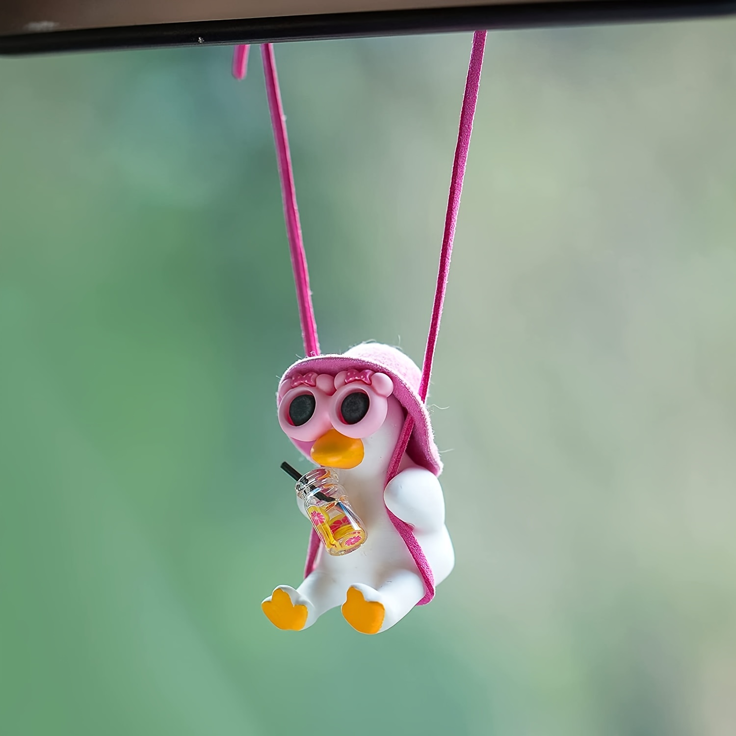 Swinging Duck Car Accessory Motorcycle Car Pendants Swinging Car Duck Swing  In The Car Duckling With