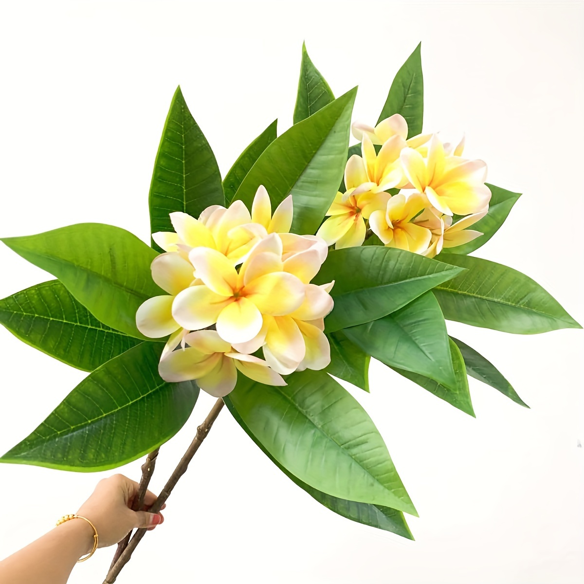 

1pc, 35.4.in Artificial Flower Lifelike Real Touch Simulated Plum Artificial Plumeria Flowers Suitable For Family Gatherings Wedding Bouquets Flower Arrangement Decorative Flowers Home Decor