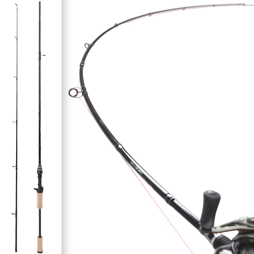 Versatile 2-Section Fishing Rod for Saltwater and Freshwater Fishing -  Available in 5.9/6.5/6.9ft Lengths - Ideal for Bass Luring and Spinning  Casting