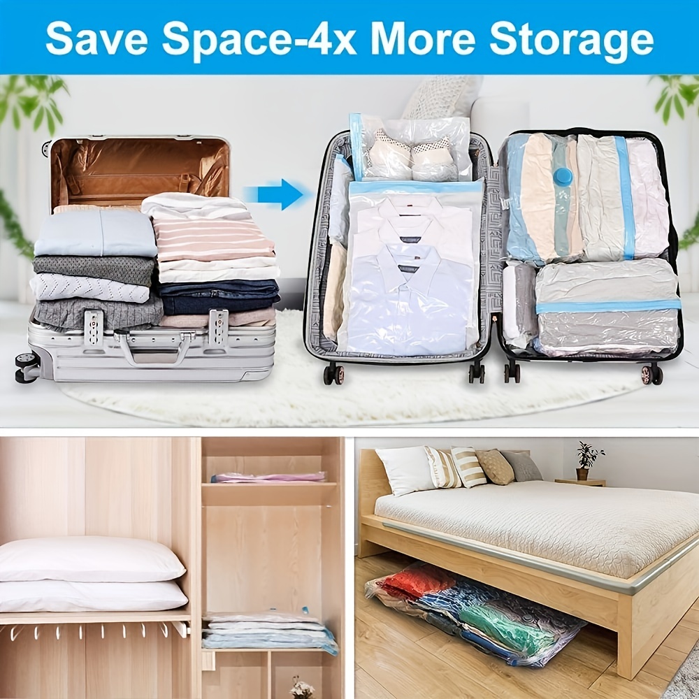 Vacuum Storage Bag, Portable Travel Bag Clothes Storage Bag Luggage Packing  Bag - Temu