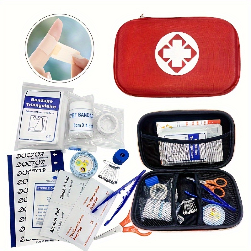 MOUNTAINTOP Erste Hilfe Set Notfallset Klein Outdoor Survival Kit für Sport  Reise Wandern Camping Notfall (Rot) : : Drogerie & Körperpflege