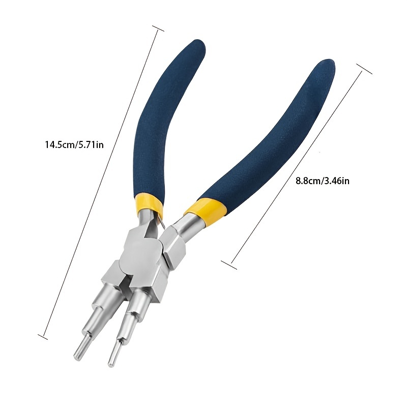 Rustproof Curved Nose Pliers 6 Inch Needle Nose Pliers Wire Cutting Pliers  Stripping Tools Hardware Handmade Accessories