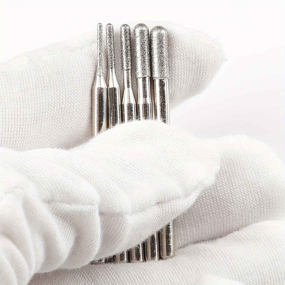 QLIDIA Diamond Mounted Points Diamond Burrs Set Jade Carving Nail Grinding Head
