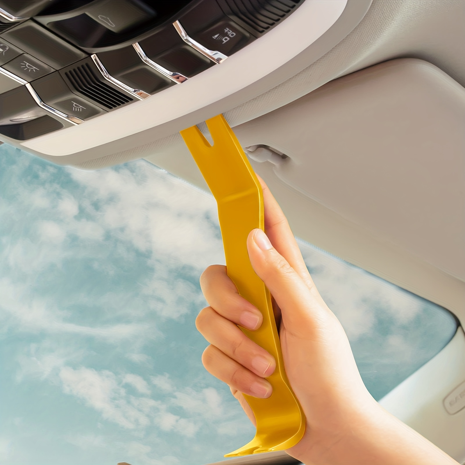 Car Trim Removal Tool Kit Set 4 Door Panel Fastener Auto Dashboard Plastic  Tools