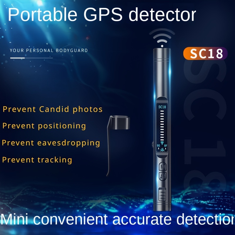 Detector de GPS, Detector de Cámara Dispositivo de Detección de Localizador  GPS LED Multifunción Portátil Ajuste de 4 Niveles Buscador de Cámara  Preciso para GPS, Cámaras Espía : : Electrónica