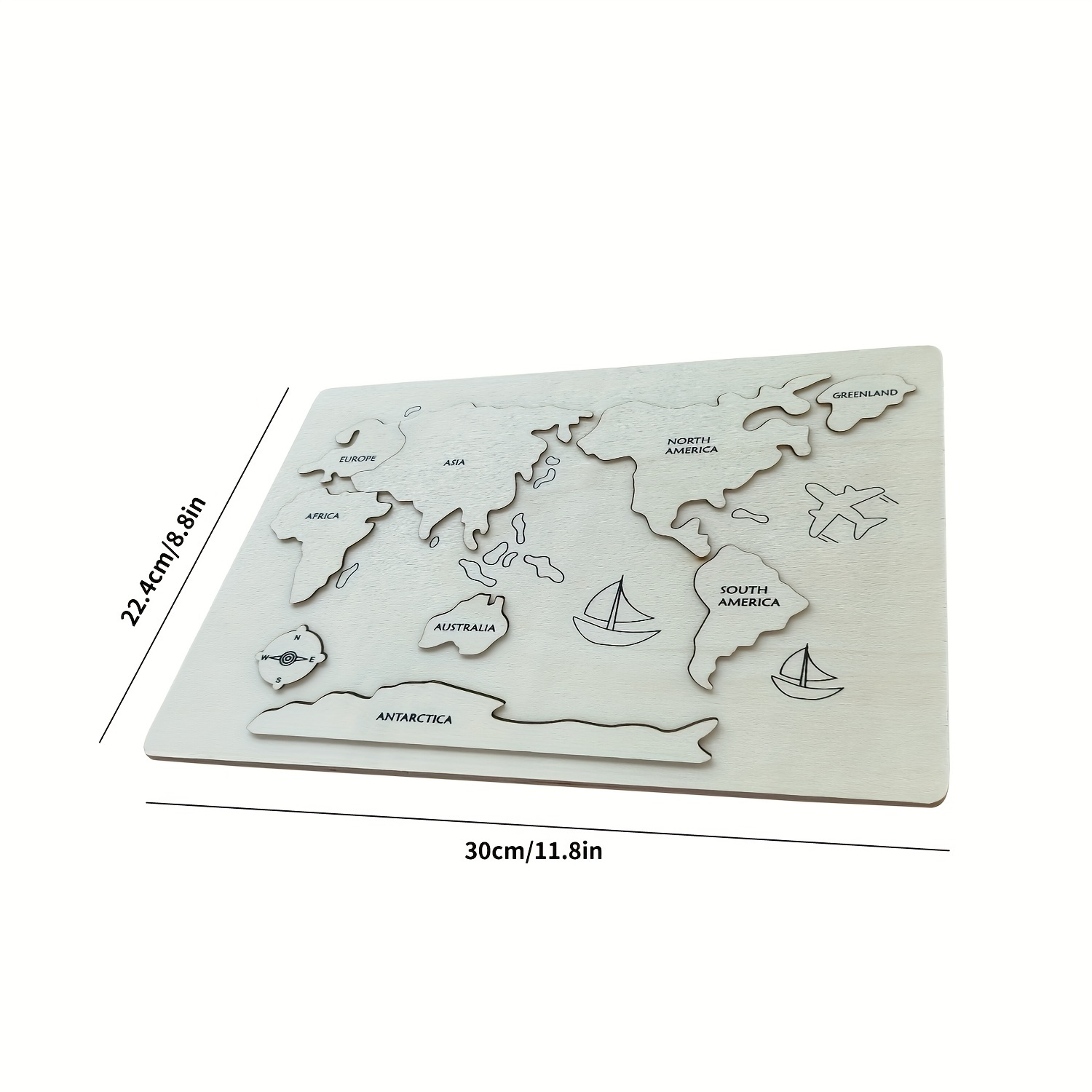 Wooden World Map Jigsaw Puzzle Bring Joy Educational Puzzle - Temu