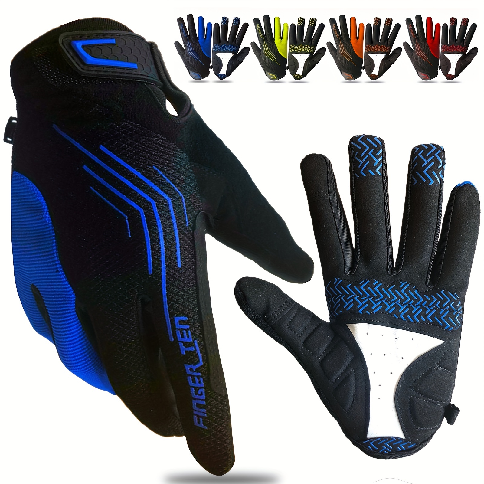 Guantes Bicicleta Hombres Pantalla Táctil Exteriores Guantes