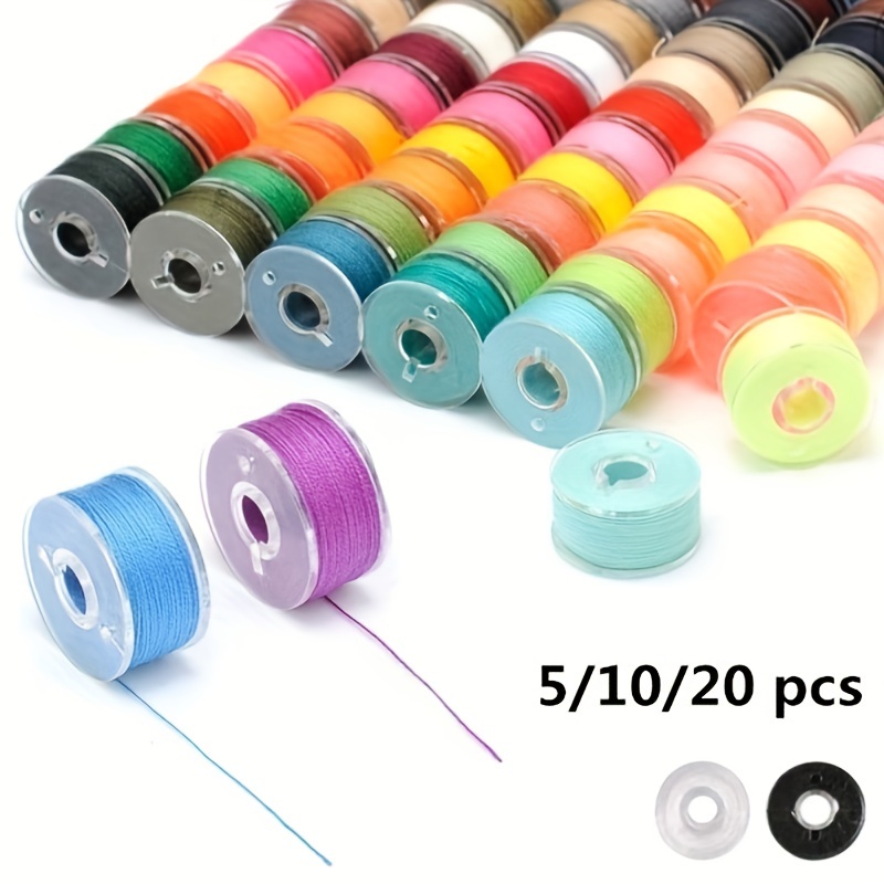 80pcs Plastic Thread Bobbins Thread Card Floss Crafting 6 Strands Rainbow Color Cross Stitch Thread with Storage Box Embroidery Sewing Accessories