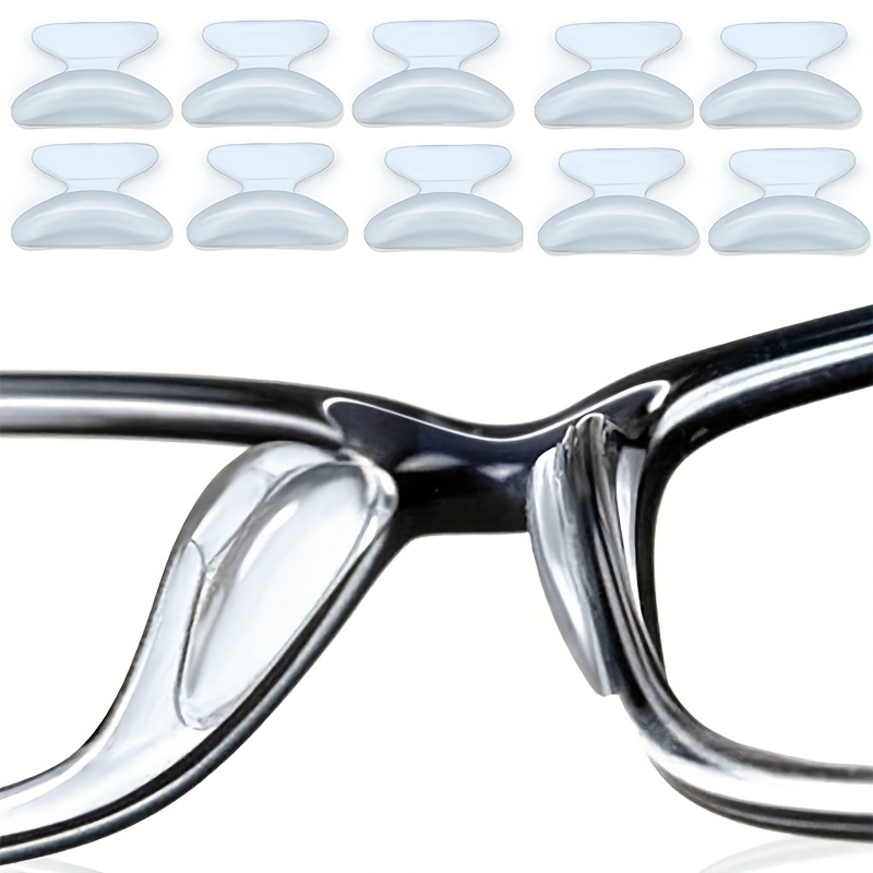 Set von 10 Paar Silikon-Nasenpads Anti-Rutsch-Stick für Brillen  Sonnenbrillen