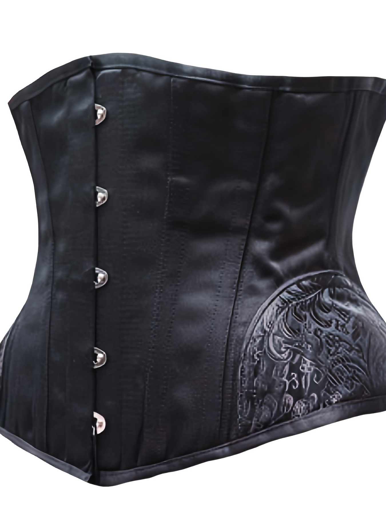 Black underbust corset  Real, steel-boned corsetry