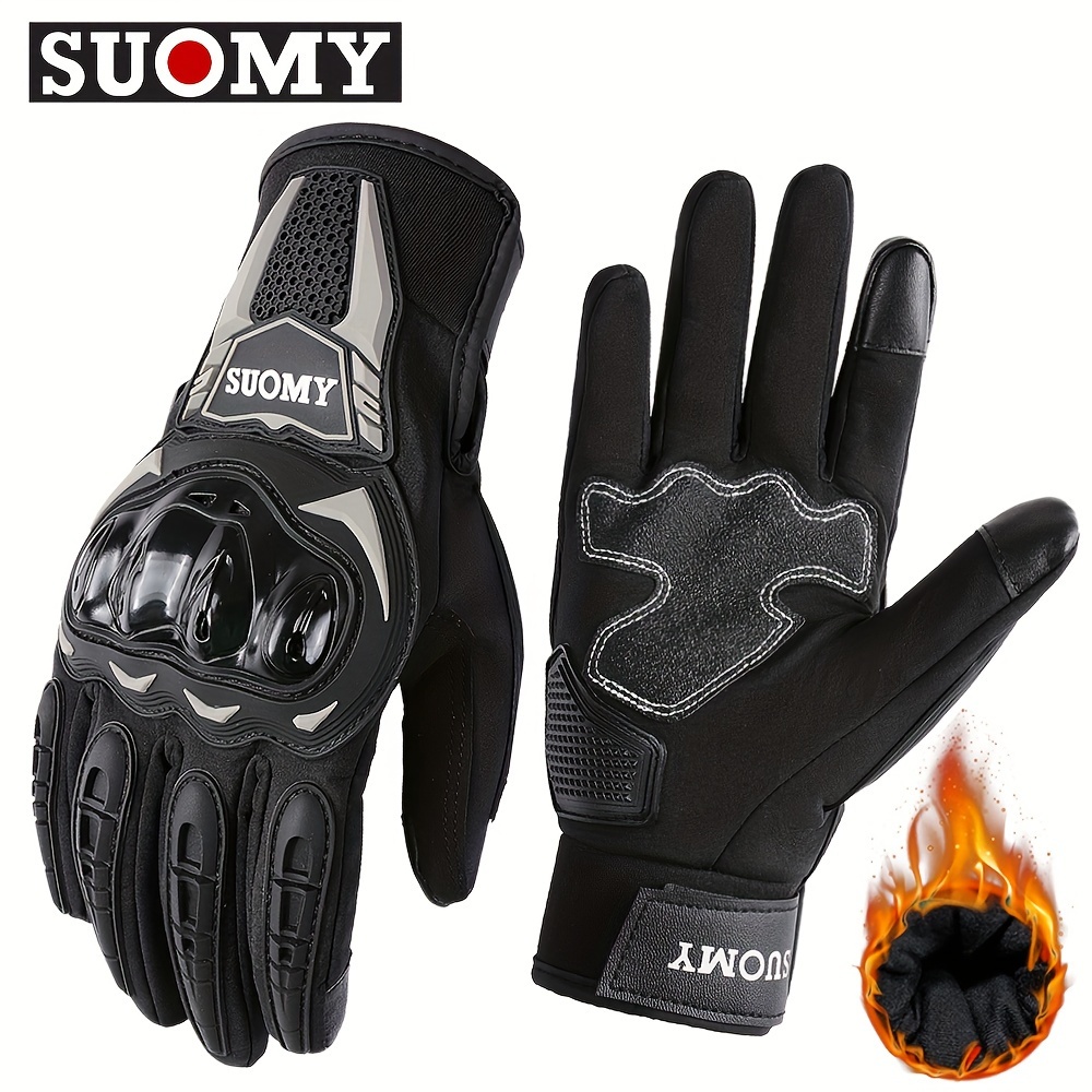 Guantes de moto para montar en invierno impermeables Mantén calientes los  guantes de los hombres Equipo de protección para motocicletas Guantes