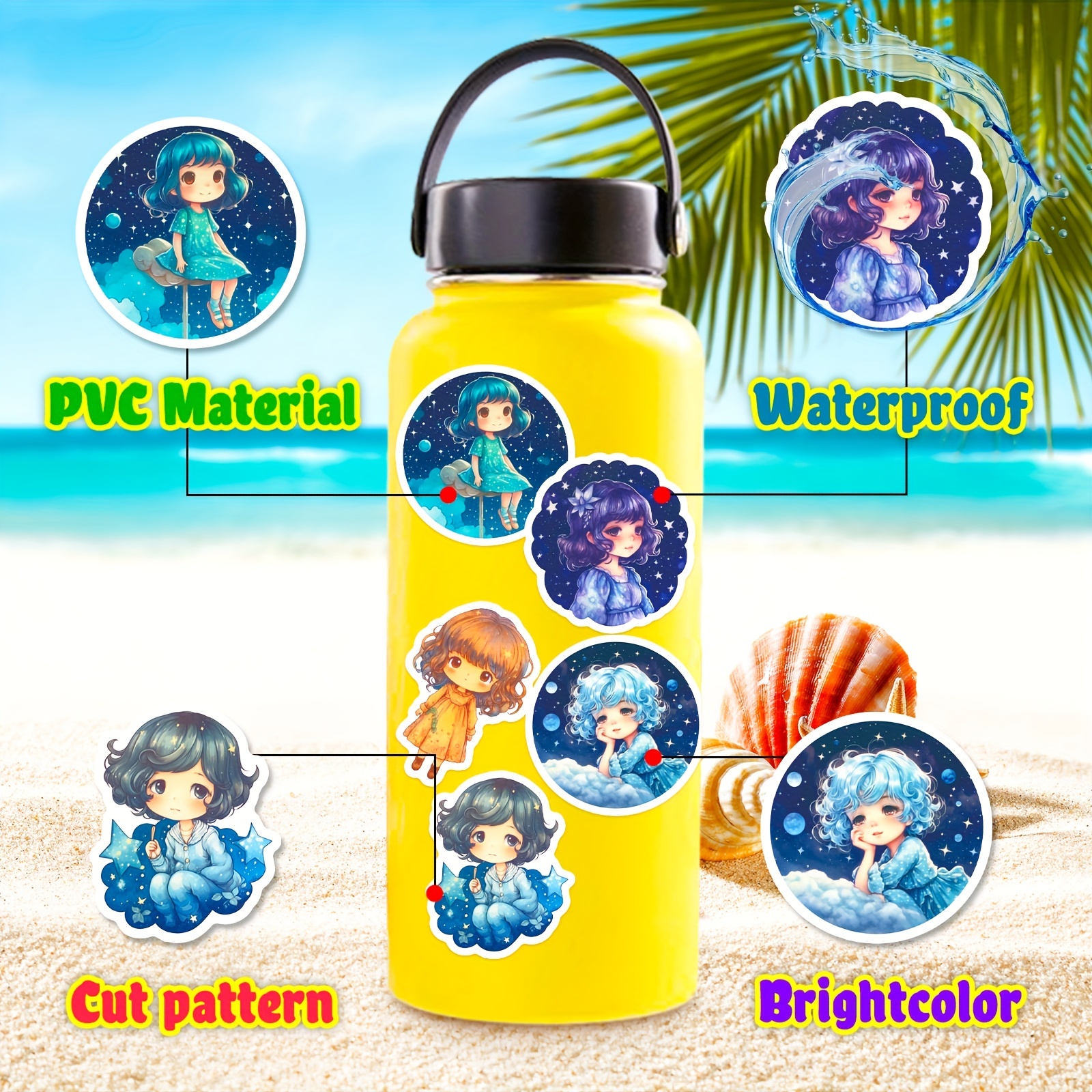 Anime Stickers, Classic Anime Theme Sticker Pack, Waterproof Stickers And  Decals For Bottles, Laptops, Skateboards And Notebooks, Stickers - Temu  United Kingdom