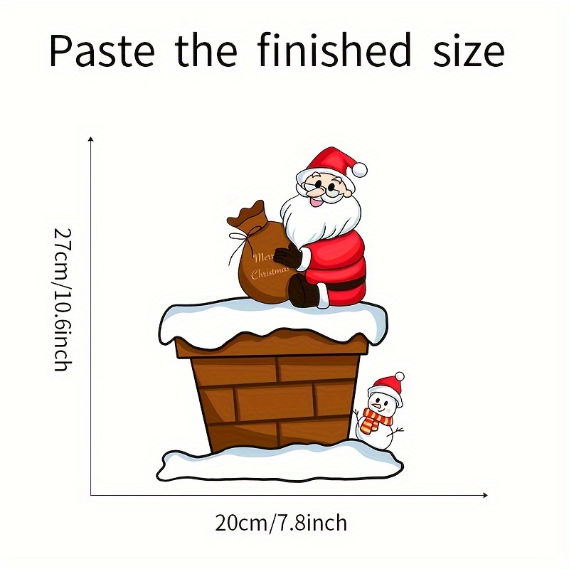 1pc Weihnachtsmann Auf Schornstein Für - Temu Austria