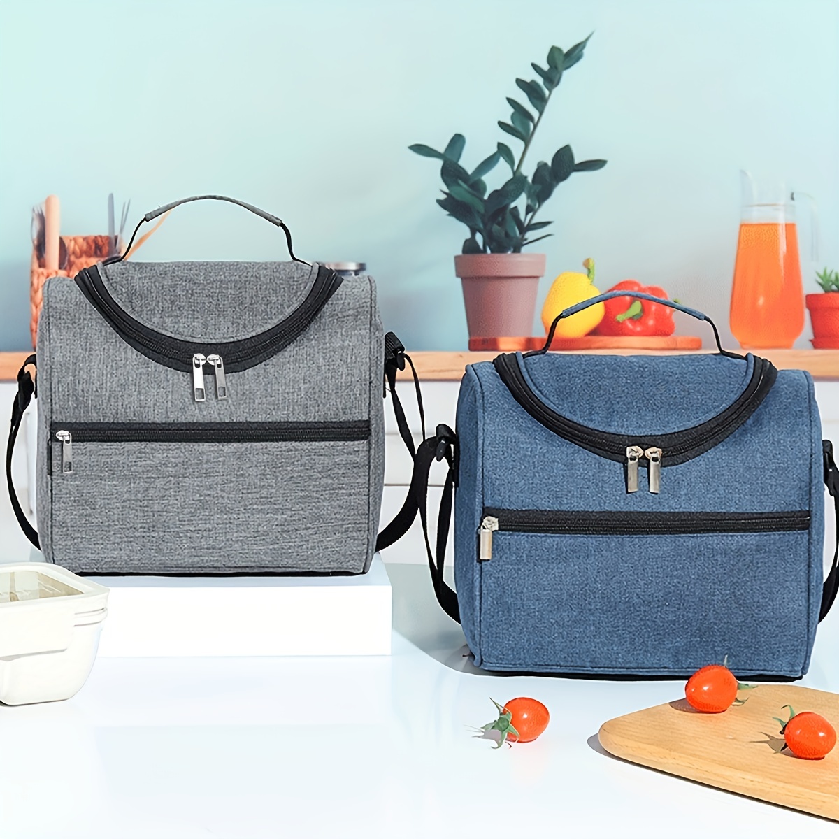 Cooler Lunch Box Portable Insulated Canvas Lunch Bag For Picnic Lunch Tote  Bag Insulated Lunch Box Bag For School Work For Picnic Travel Outdoors For  Women Men