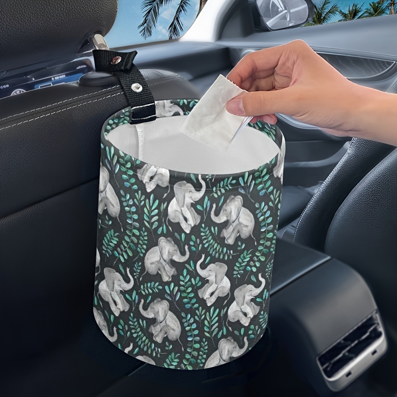 Car Trash Can Oxford Fabric Car Trash Bag Foldable - Temu