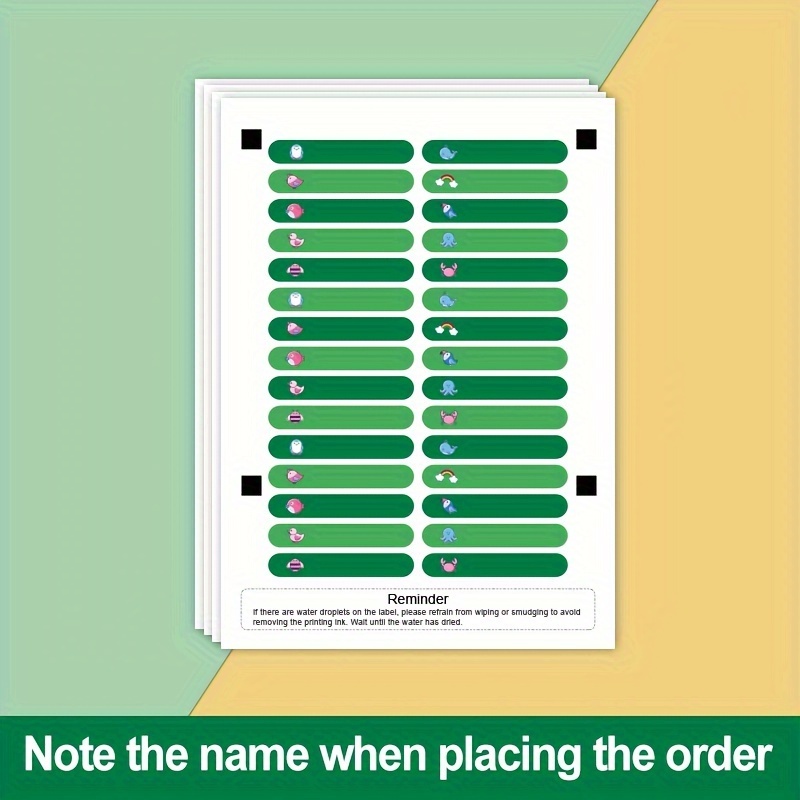 Image of Set, Custom Name Stickers For School And Office Organization, Craft Perfection , Professional, And Diy Settings-ideal For Students, Detail- Employees, And Art Crafters