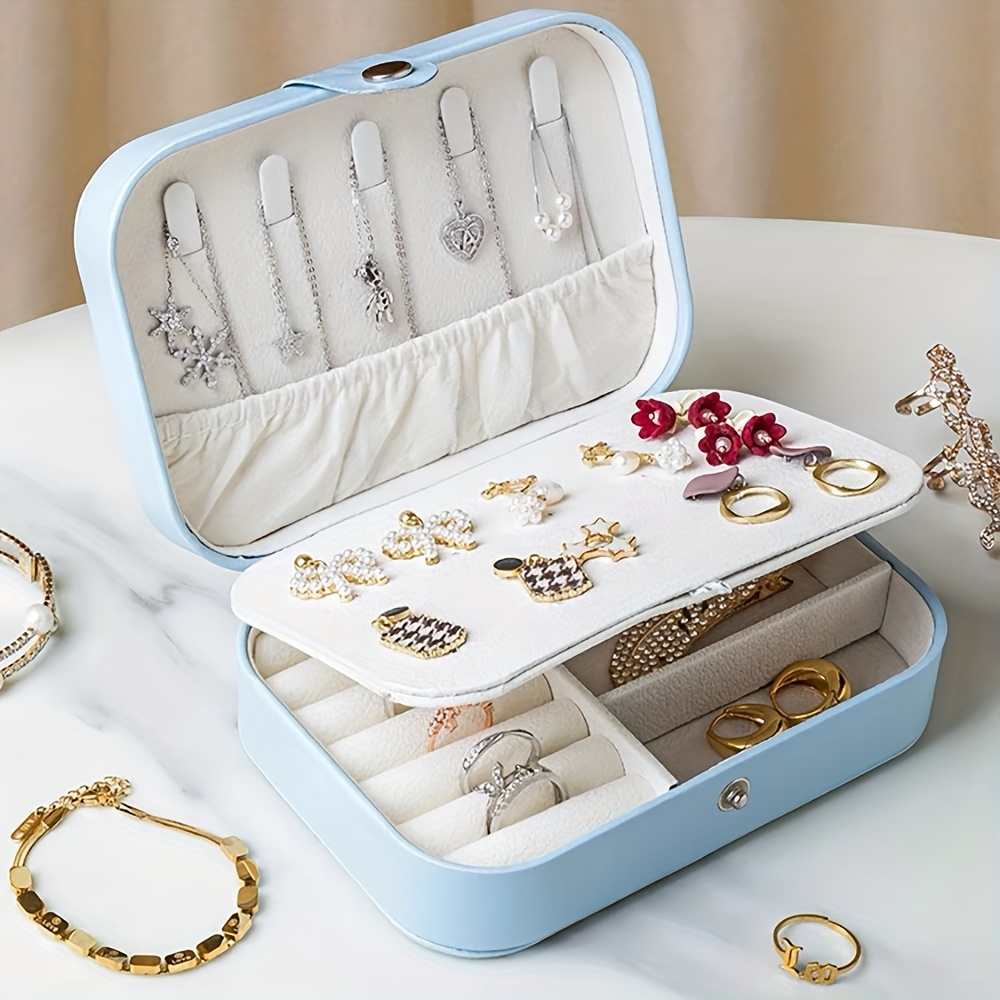 1 Caja De Almacenamiento De Joyas Para Mujeres Y Niñas - Temu