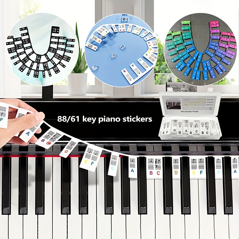 88/61/54 Key Universal Piano Keyboard Stickers Enhance Your - Temu