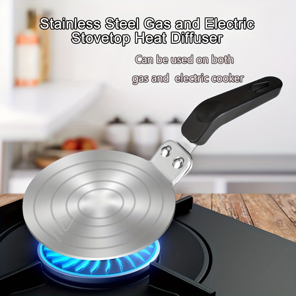 1pcs, Heat Diffuser, Cooking Induction Adapter, Stainless Steel Heat  Induction Diffuser Plate, Heat Diffuser, Cooking Induction Adapter Simmer  Plate W