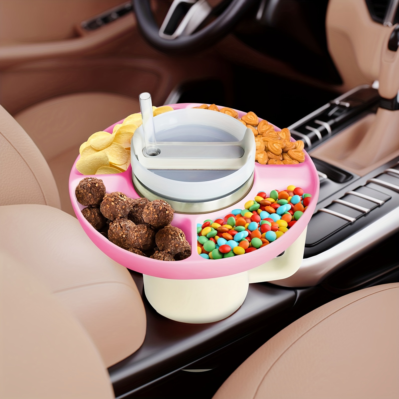 Snack Bowl For Cup Tumbler Snack Tray Compatible With - Temu