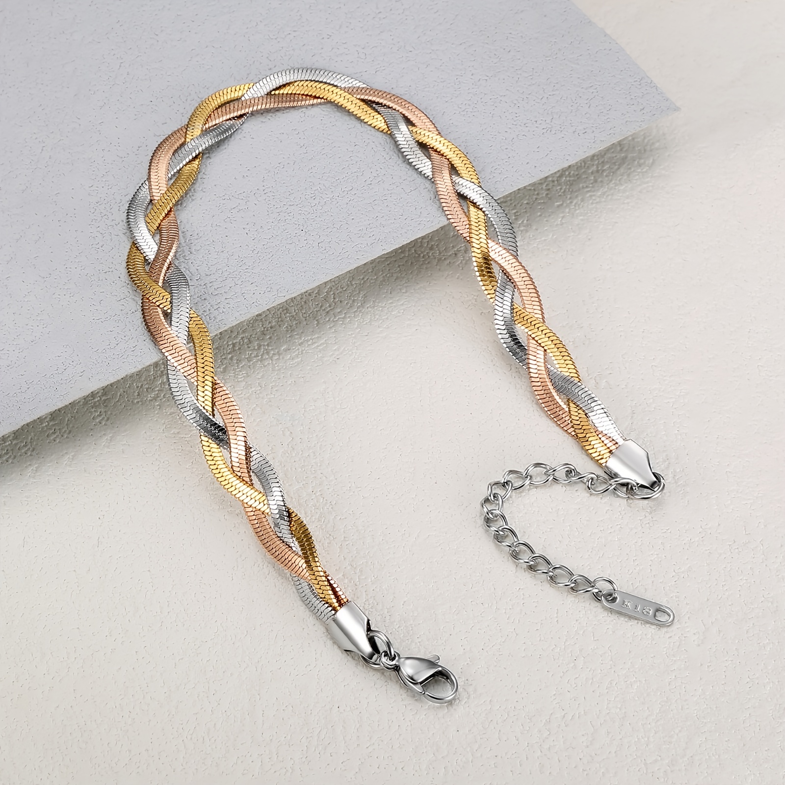 Braided Snake Chain Bracelet