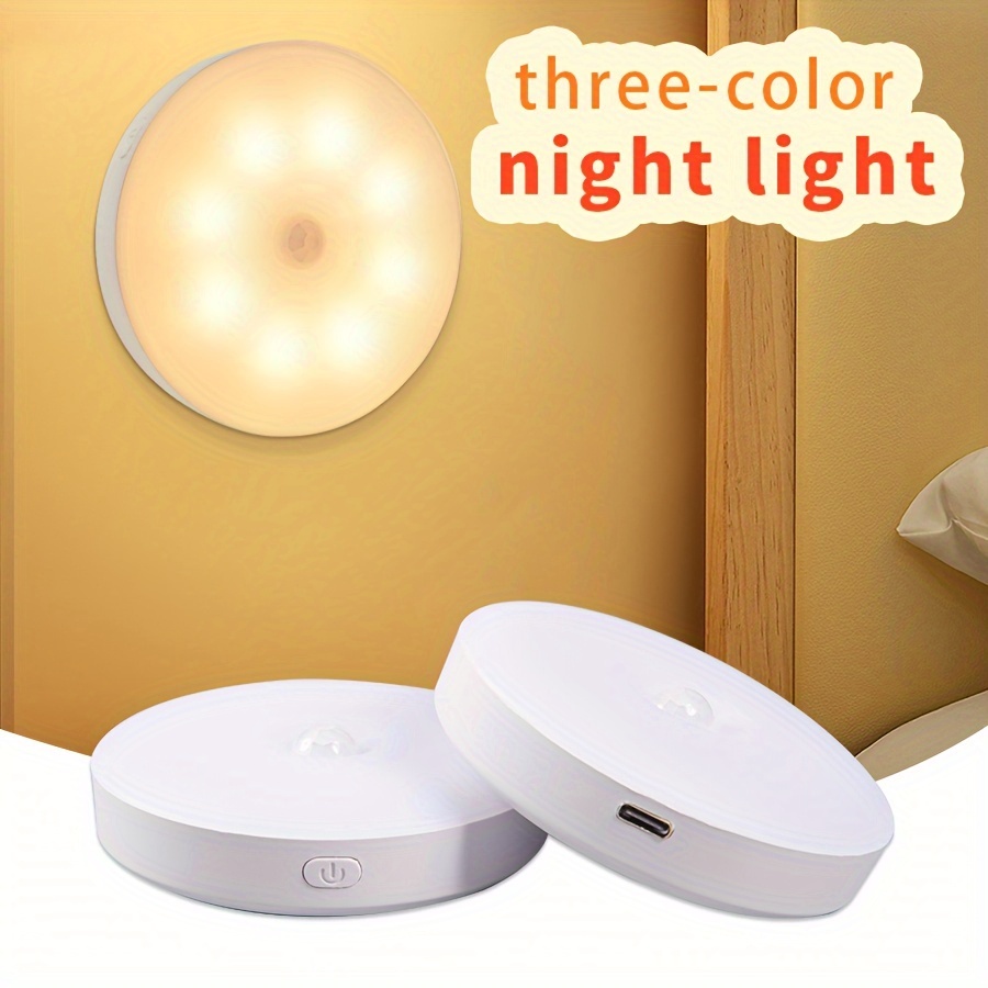 Plug In PIR Motion Sensor Hallway Socket LED Home White/Yellow Night Light  Safe