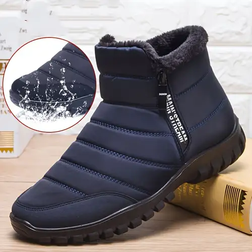 Zapatos De Invierno Para Hombres Impermeables - Temu