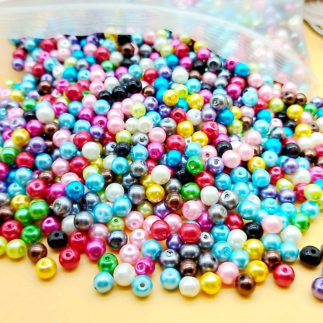 Mixed Spray painted Glass Beads Jewelry Making Diy Fashion - Temu