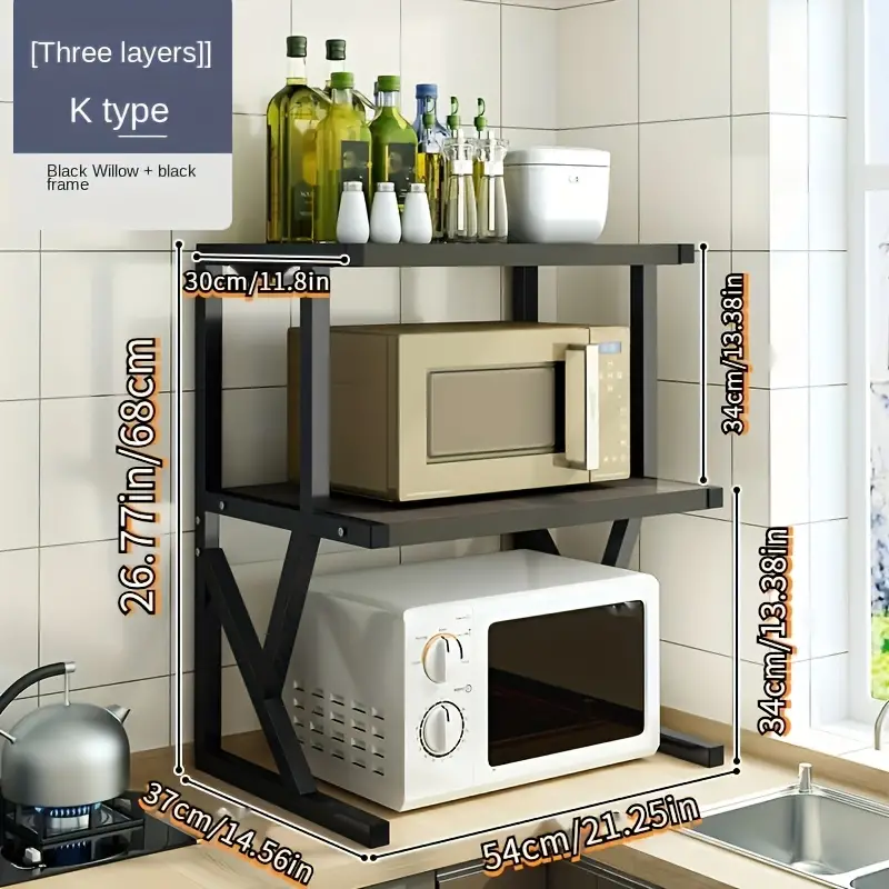 Microwave Oven Rack Shelf Microwave Oven Storage - Temu