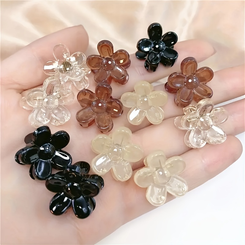 Temu 10/20/30pcs Hair Snap Clips for Girls No Slip Candy Colors Snap Hair Clips, Bobby Pins, Hairpins Hair Clips for Kids Children, Christmas Gifts