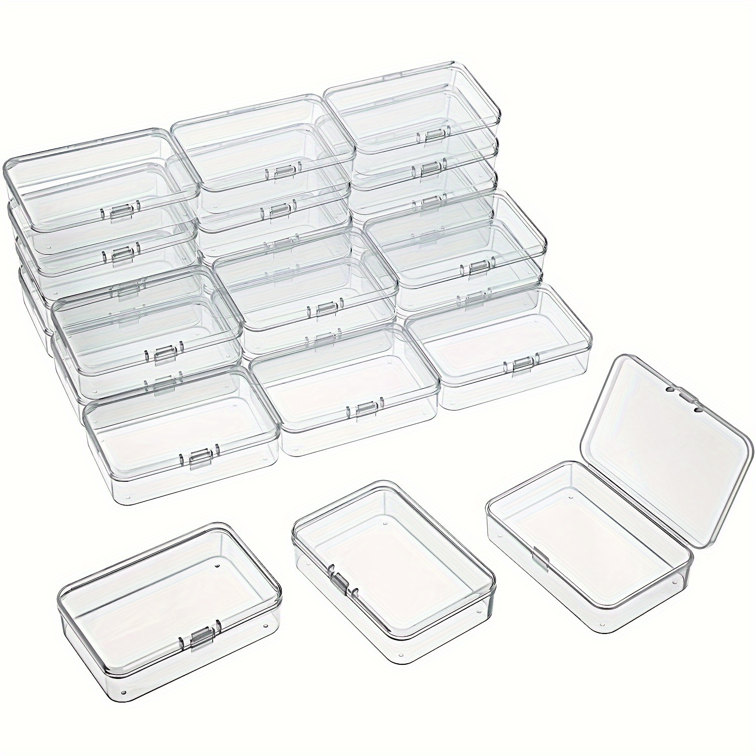 Plastic Clear Storage Box Jewelry Bead Organizer Transparent - Temu United  Kingdom