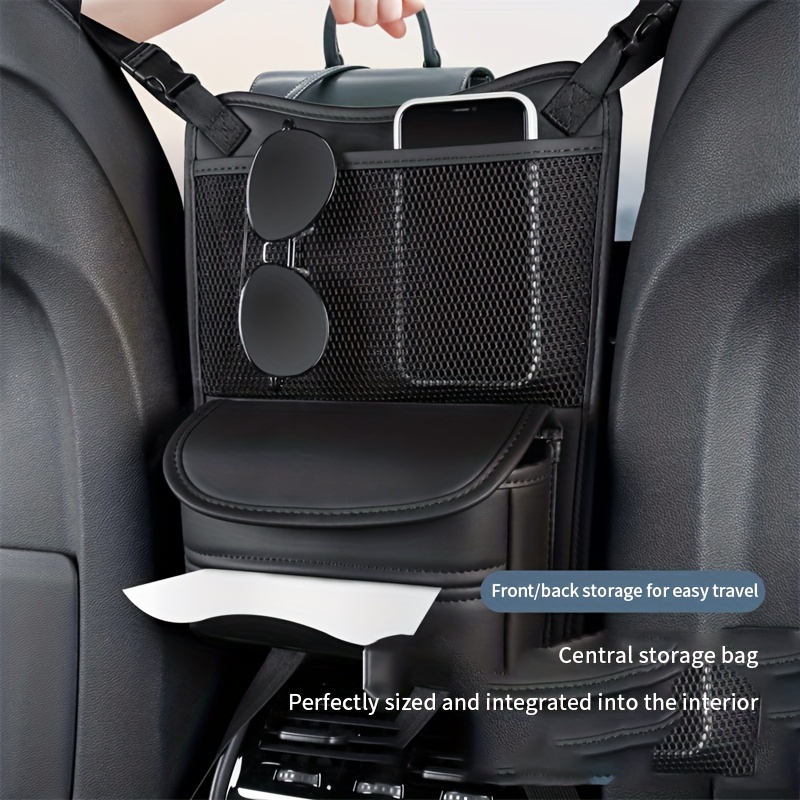 Car Net Pocket Handbag Holder Between Seats, Car Back Seat