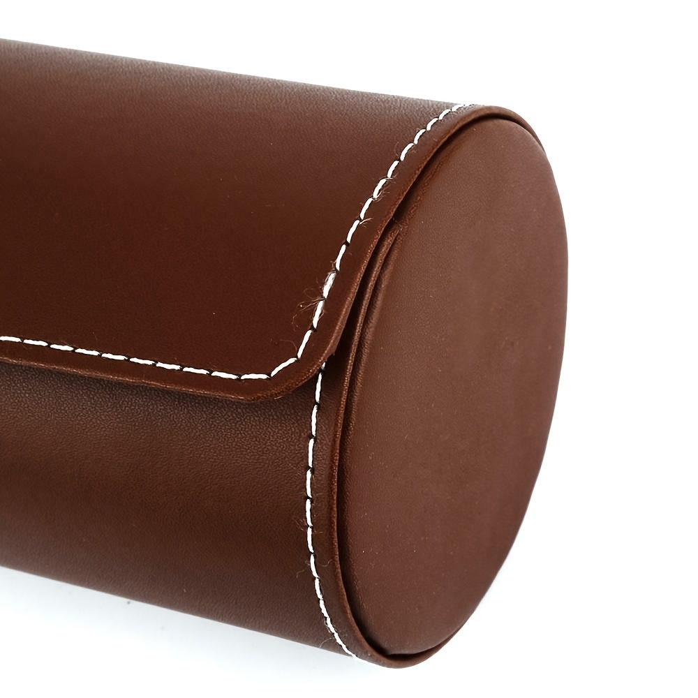 Louis Vuitton Utah Leather Watch Box Storage Trunk - Brown