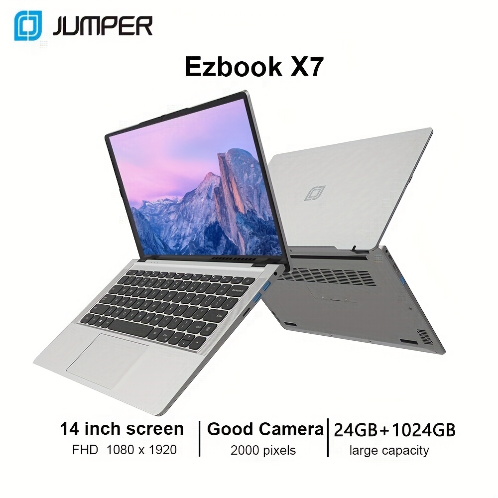 Jumper 14in Windows 11 Laptop Computer 12GB DDR4 256GB SSD with Intel Quad  Core Celeron N4100 